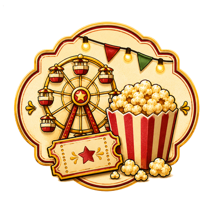 Fair kettle corn graphic